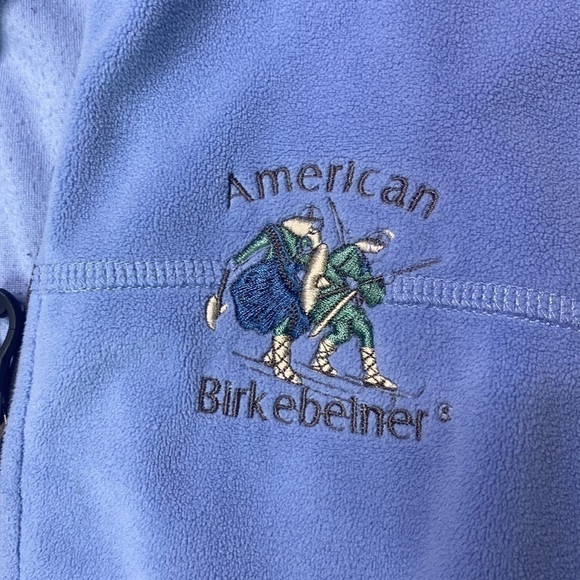 North End American Birkebeiner Ski Race Wisconsin Blue Vest Size Medium - Picture 8 of 11